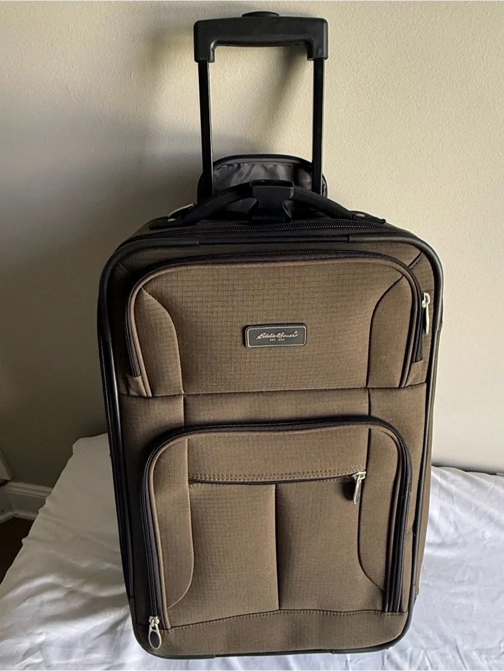 Eddie Bauer Brown Soft-Sided Carry-On Upright